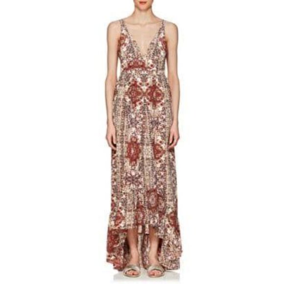 L'AGENCE Rosalina Silk Maxi Dress Size 4 - Picture 1 of 5